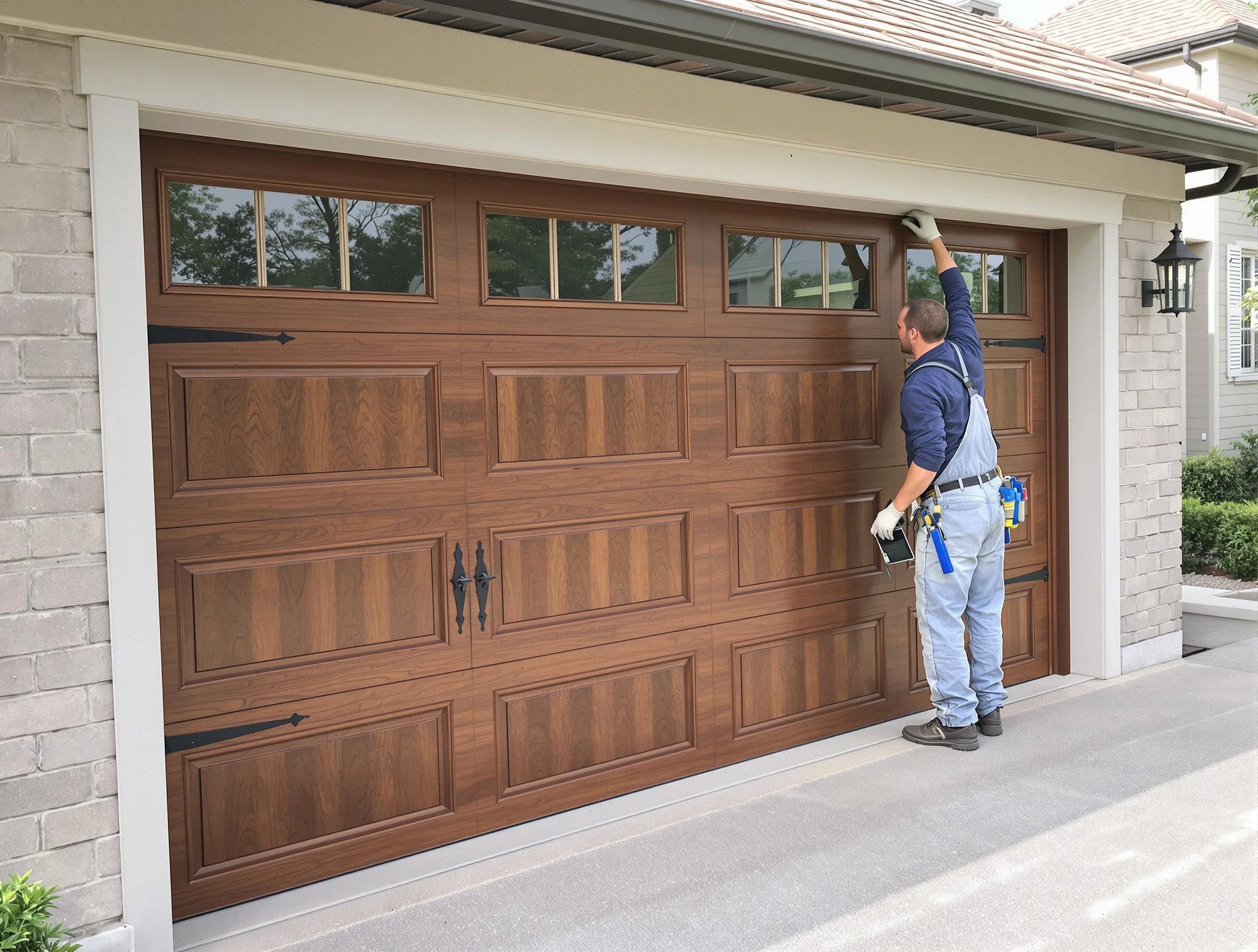 Custom garage door showcase by Avondale Estates Garage Door Repair in Avondale Estates